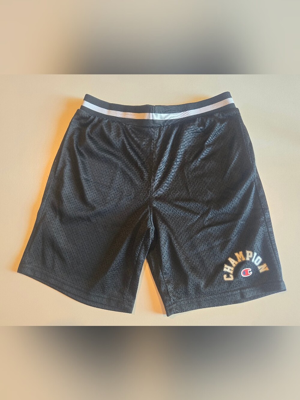Champion Boys Black Mesh Athletic Shorts